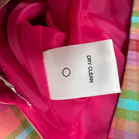 Coldwater Creek Vintage Pink Plaid Silk 60’s Style Sleeveless Dress Size 8 - Picture 6 of 8